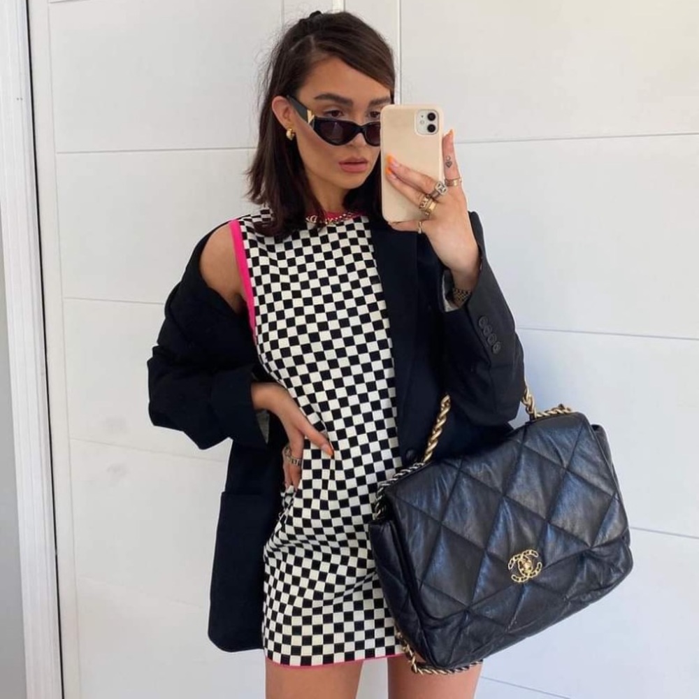 Zara Plaid Checkered Mini Dress